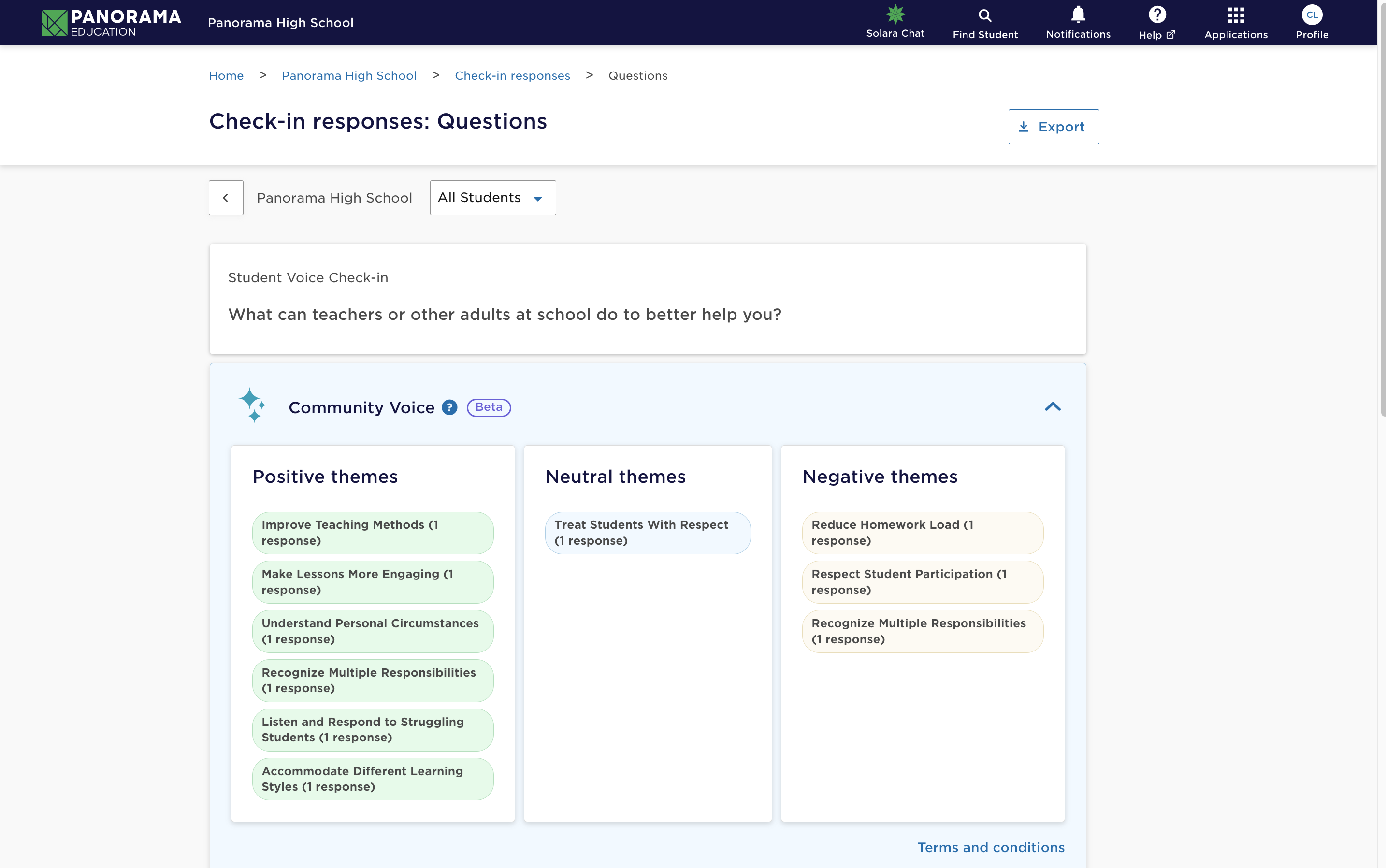 Surveys and Engagement Community Voice for Check-Ins