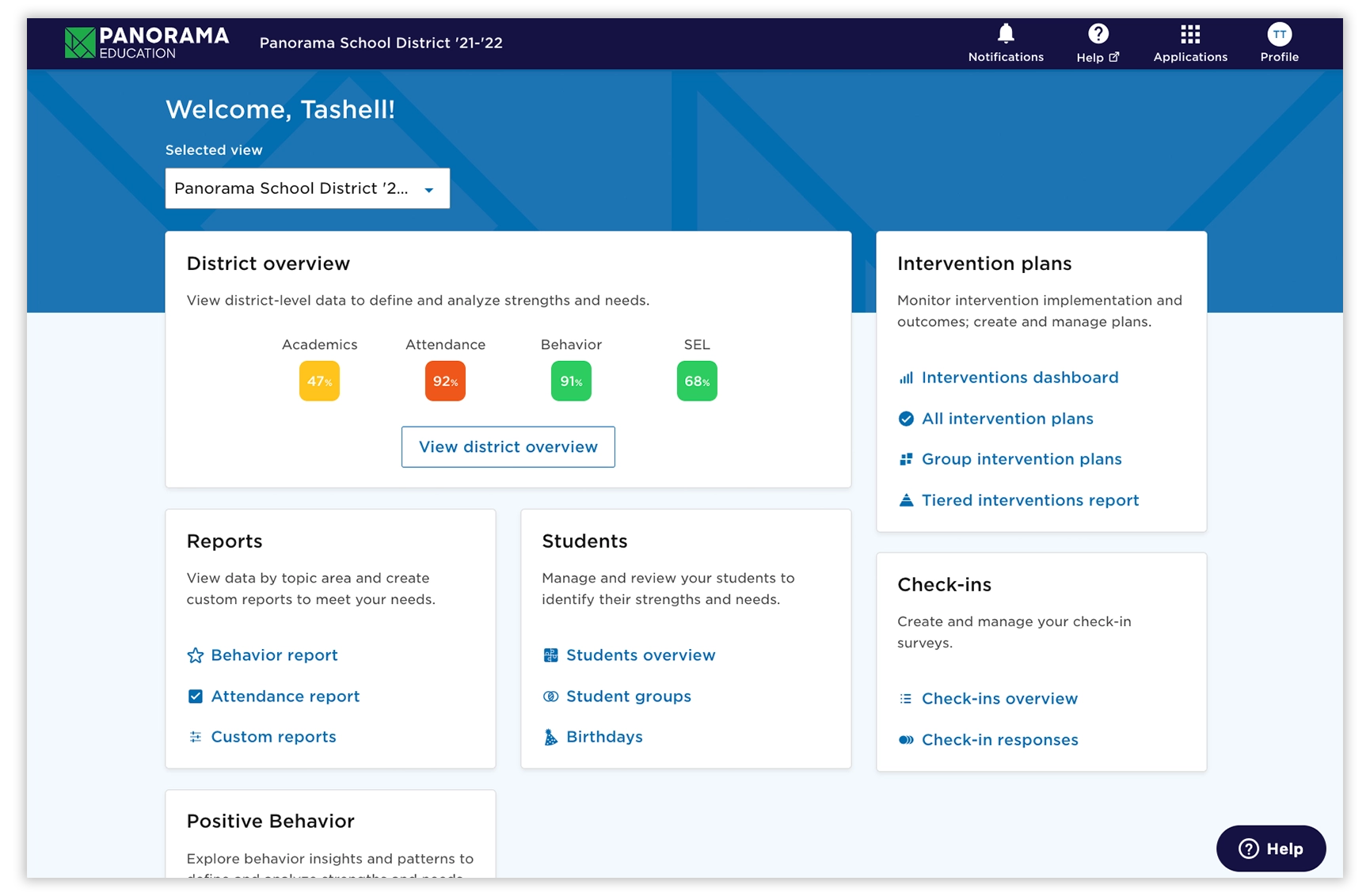 DS-Role Based Home Page - District Version - Aug 2023